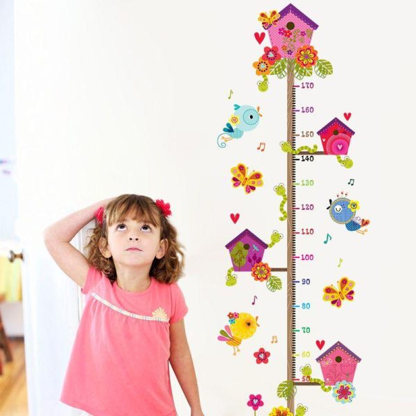 Wall Art | Vacation Flower Pvc Height Measuring Stickers Height Measuring Stickers Wall Art 30*90cm Home Decor 30*90cm