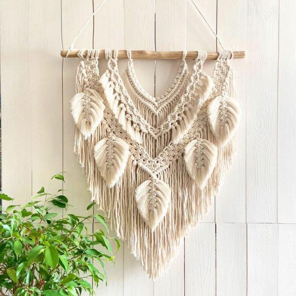 Wall Art | Vacation Leaf Cotton Pendant Artificial Decorations 50*66cm Home Decor 50*66cm