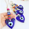 Artificial Decorations | Cute Funny Devil’S Eye Glass Pendant Artificial Decorations Heart-Shaped Blue Eyes Artificial Decorations Artificial Decorations