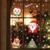 Wall Art | Christmas Cartoon Santa Claus Little Bear Elk Pvc Window Stickers Door Sticker 20*29cm*4pcs Home Decor 20*29cm*4pcs