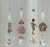 Wall Art | Vintage Style Simple Style Cat Artificial Crystal Wind Chime Cat 33cm/27G Home Decor Cat 33cm/27G