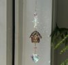 Wall Art | Vintage Style Simple Style Cat Artificial Crystal Wind Chime Cat 33cm/27G Home Decor Cat 33cm/27G