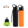 Drinkware | Casual Solid Color Silica Gel Water Bottles 1 Piece 600ML Drinkware 600ML