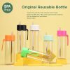 Drinkware | Casual Vacation Solid Color Plastic Water Bottles 1 Piece 740ml Drinkware 740ml