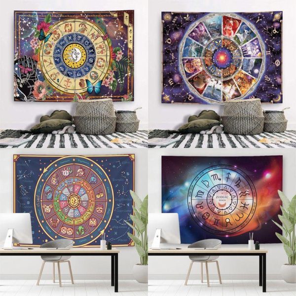 Wall Art | Classical Retro Human Abstract Polyester Tapestry Artificial Decorations Brushed Cloth-95x75cm Home Decor Brushed Cloth-95x75cm