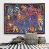 Wall Art | Classical Retro Human Abstract Polyester Tapestry Artificial Decorations Brushed Cloth-95x75cm Home Decor Brushed Cloth-95x75cm